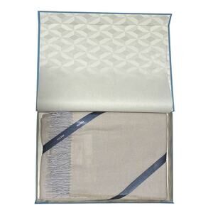 Frette 1860 Beige Cashmere Bella Beige Throw NIB